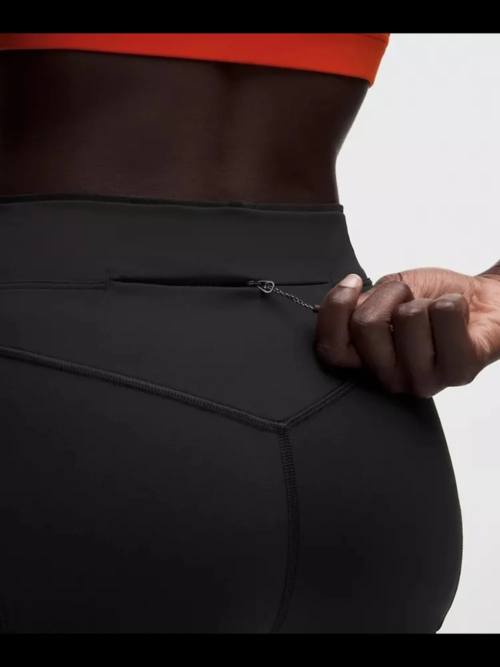 lululemon athletica Black High-Rise Bike Shorts with Zip Pocket
